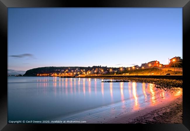 Whitehead promenade at night Framed Print by Cecil Owens