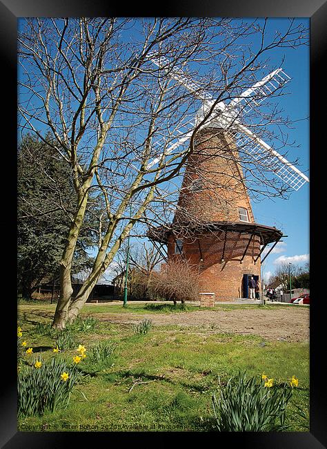 Rayleigh Mill, Essex, UK.  Framed Print by Peter Bolton