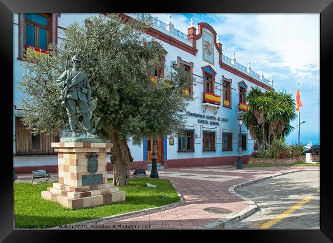 The General Command of Ceuta Headquarters, Ceuta Framed Print by Peter Bolton