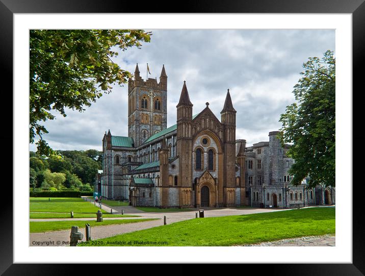 Buckfast Abbey, Devon, UK Framed Mounted Print by Peter Bolton