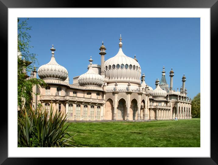 Royal Pavilion, Brighton, Sussex, UK. Framed Mounted Print by Peter Bolton