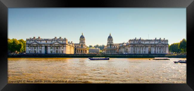 Old Royal Naval College, Greenwich, London. Framed Print by Peter Bolton