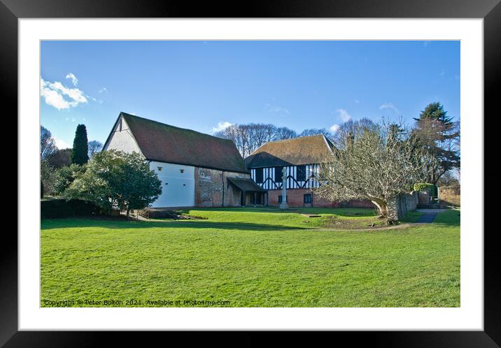 Prittlewell Priory and visitor centre, Southend on Sea, Essex, UK. Framed Mounted Print by Peter Bolton