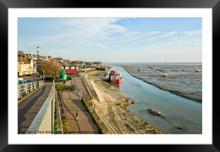 Old Leigh fishing village, Leigh on Sea, Essex Framed Mounted Print by Peter Bolton