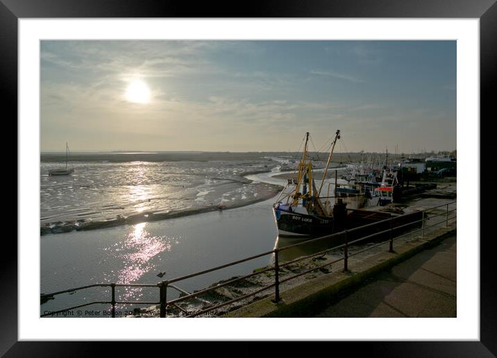 Old Leigh fishing village, Leigh on Sea, Essex, UK. Framed Mounted Print by Peter Bolton