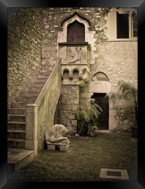 Palazzo Corvaja, Florence, Italy Framed Print by Peter Bolton