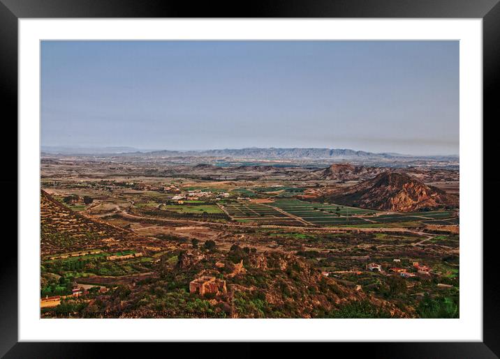 Countryside near Malaga, Spain. Framed Mounted Print by Peter Bolton