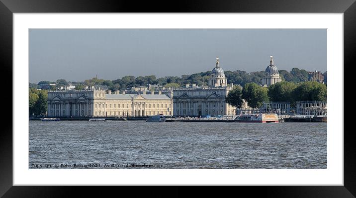 Old Royal Naval College - London Framed Mounted Print by Peter Bolton