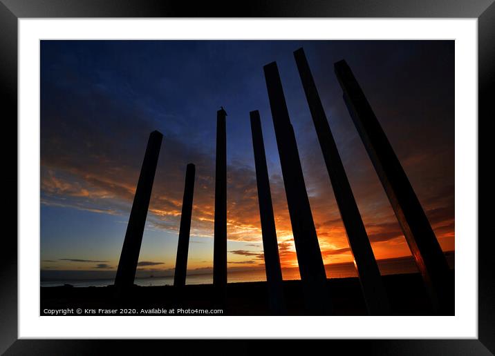 sunrise on east coast of scotland  Framed Mounted Print by Kris Fraser