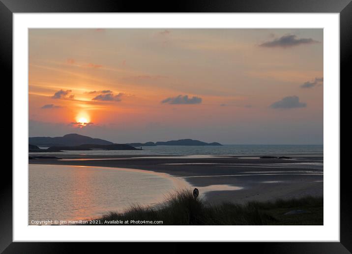 Sunset at Bunbeg Framed Mounted Print by jim Hamilton