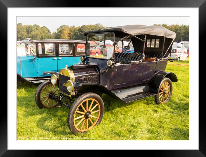1915 Model T Ford Framed Mounted Print by jim Hamilton