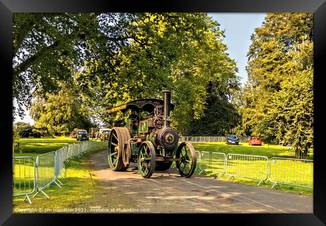 Old Traction Engine Framed Print by jim Hamilton