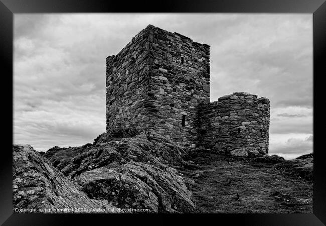Carrickabraghy Castle, Donegal, Ireland Framed Print by jim Hamilton