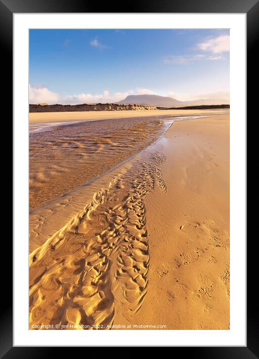 Sand Patterns Framed Mounted Print by jim Hamilton