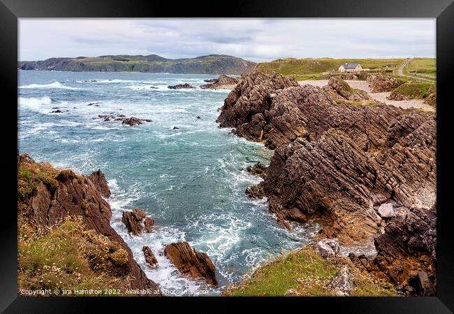 Isle of Doagh, Donegal, Ireland Framed Print by jim Hamilton