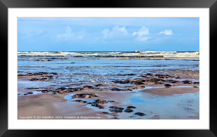 Castlerock beach, Northern Irelaand Framed Mounted Print by jim Hamilton