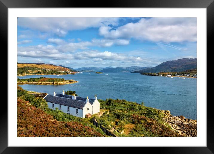 View from the Skye Bridge Framed Mounted Print by jim Hamilton