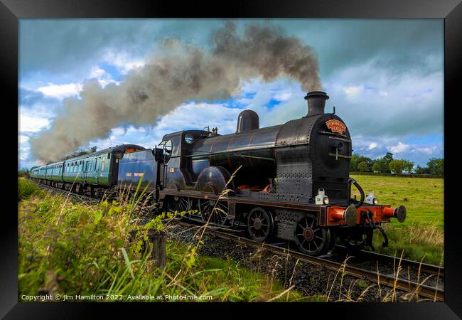 The Majestic Steam Train Journey Framed Print by jim Hamilton