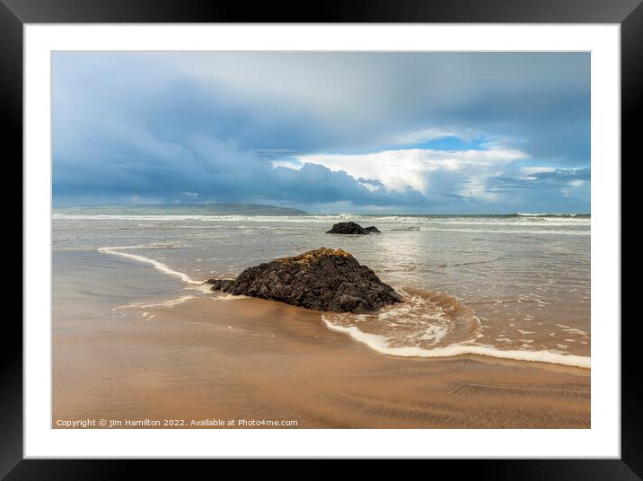 Downhill beach, Northern Ireland Framed Mounted Print by jim Hamilton