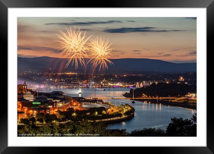 Maritime festival Londonderry Northern Ireland Framed Mounted Print by jim Hamilton