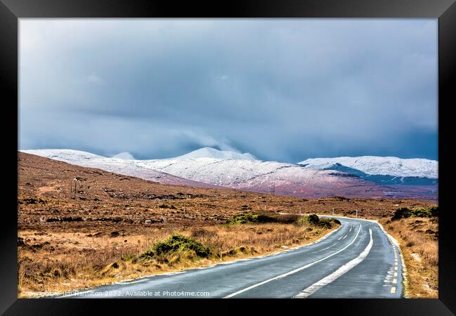 Winter in Donegal Ireland Framed Print by jim Hamilton