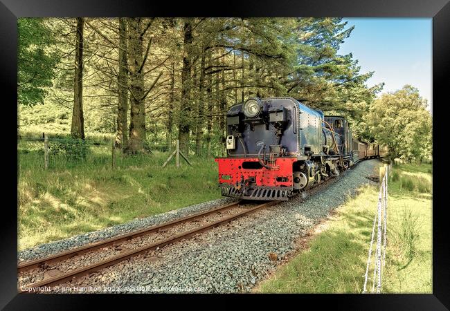 Welsh Highland Railway, Snowdonia, Wales Framed Print by jim Hamilton