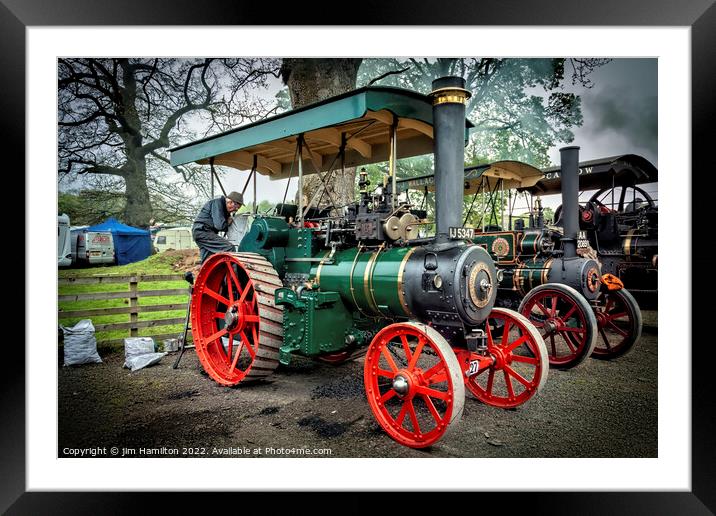 Vintage Traction Engines Revived Framed Mounted Print by jim Hamilton