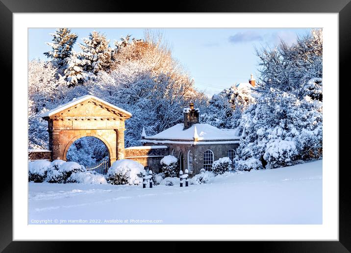 Enchanting Winter Landscape Framed Mounted Print by jim Hamilton
