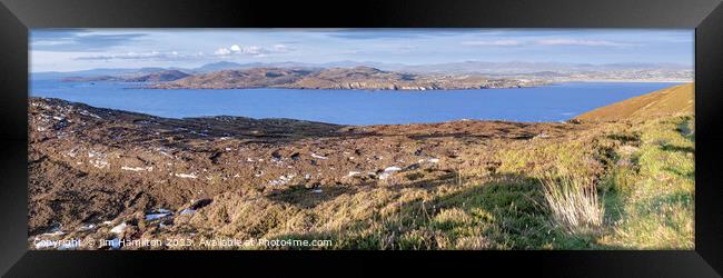 Sheephaven bay, Donegal, Ireland Panorama Framed Print by jim Hamilton