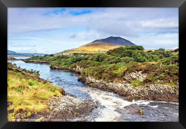 Connemara National Park, County Galway, Ireland. Framed Print by jim Hamilton