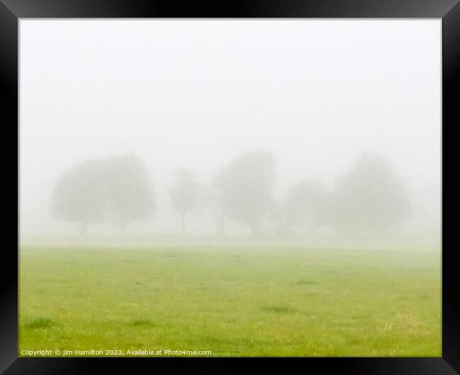 A Foggy Morning Framed Print by jim Hamilton
