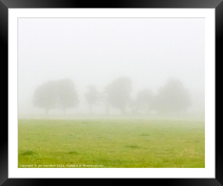 A Foggy Morning Framed Mounted Print by jim Hamilton