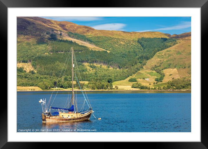 Serene Scottish highland view Framed Mounted Print by jim Hamilton