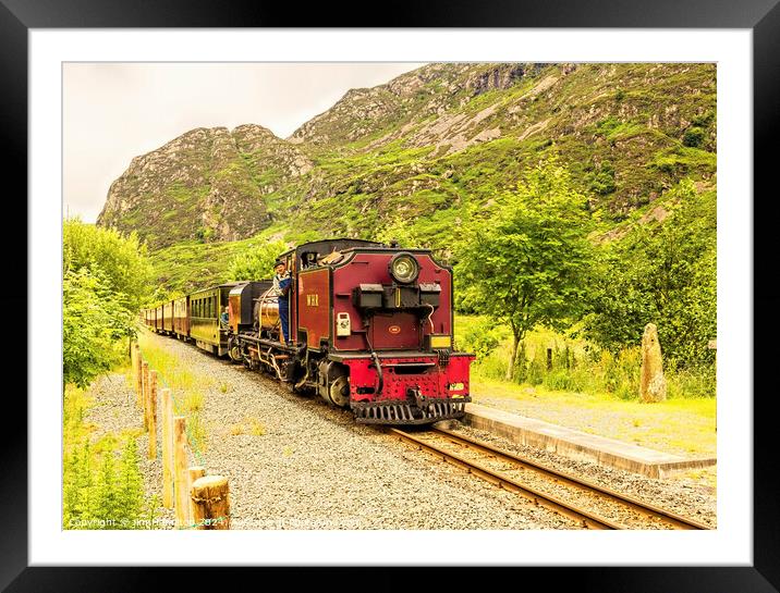 Welsh Highland Railway Garratt locomotive Wales Framed Mounted Print by jim Hamilton
