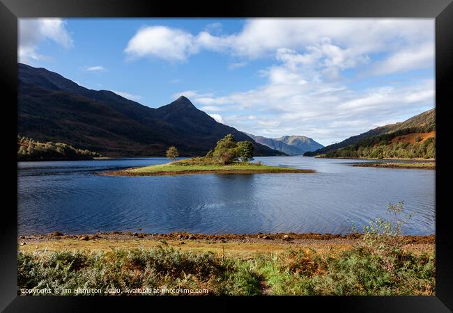 Loch Leven, Scotland Framed Print by jim Hamilton