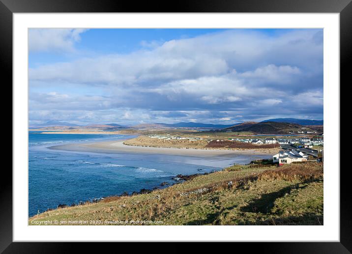 Majestic Views of Narin Strand Framed Mounted Print by jim Hamilton