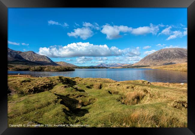 Connemara Ireland Framed Print by jim Hamilton