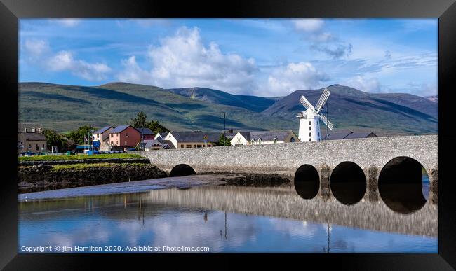 Blennerville windmill Kerry_Ireland Framed Print by jim Hamilton
