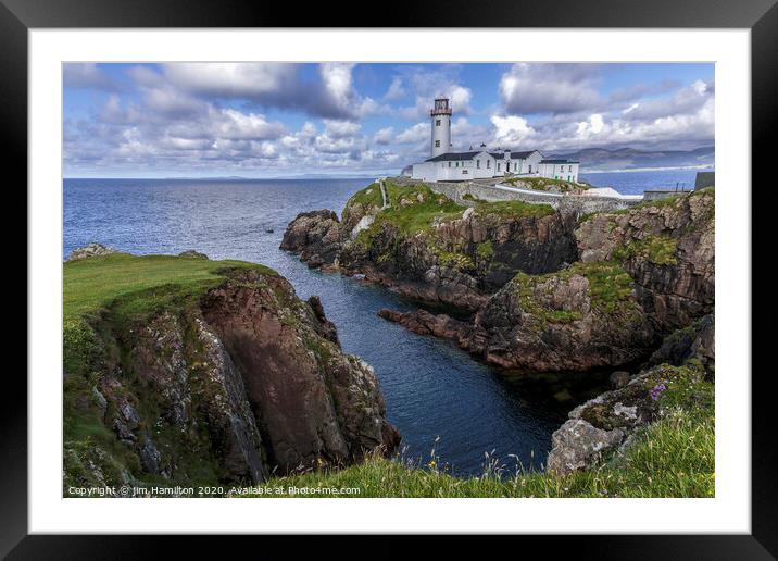 Fanad head Lighthouse, Ireland Framed Mounted Print by jim Hamilton