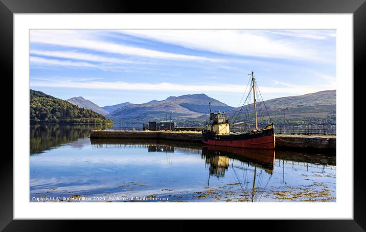 Inveraray Harbour Framed Mounted Print by jim Hamilton