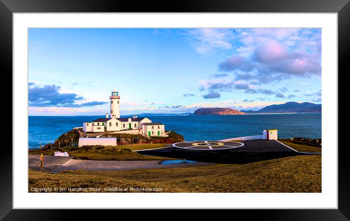 Fanad lighthouse Framed Mounted Print by jim Hamilton