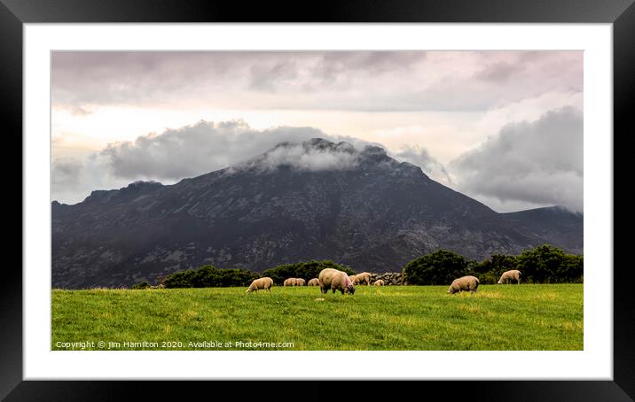 Mountains of Mourne, Northern Ireland Framed Mounted Print by jim Hamilton