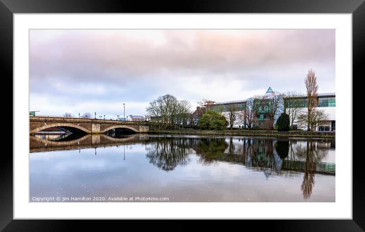 Coleraine town bridge Framed Mounted Print by jim Hamilton