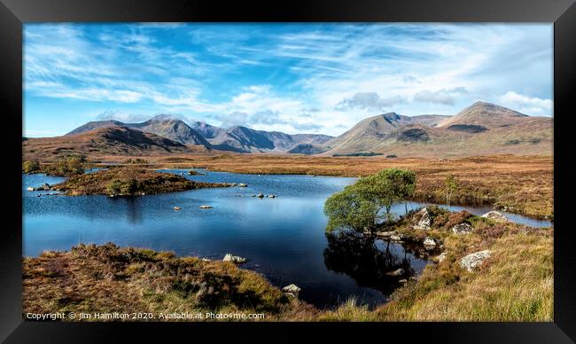 Majestic Scottish Highlands Landscape Framed Print by jim Hamilton