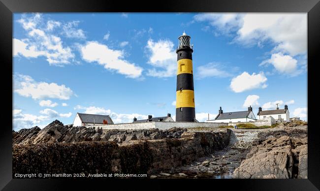 St.John's Lighthouse,Northern Ireland Framed Print by jim Hamilton