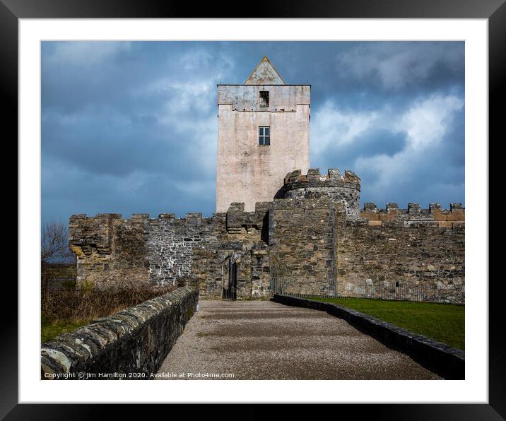 Doe Castle,Donegal, Ireland Framed Mounted Print by jim Hamilton