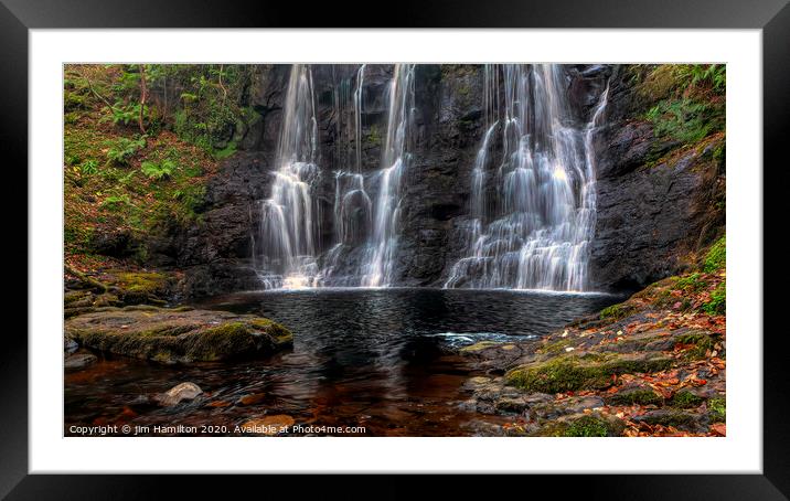 Glenariff waterfall Framed Mounted Print by jim Hamilton