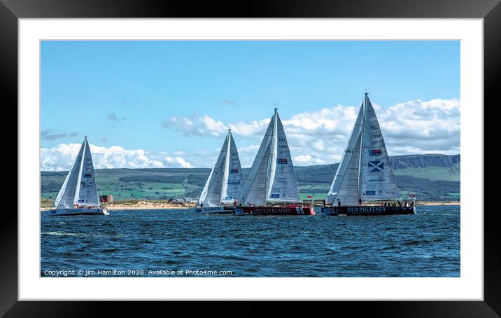 The Clipper race Framed Mounted Print by jim Hamilton