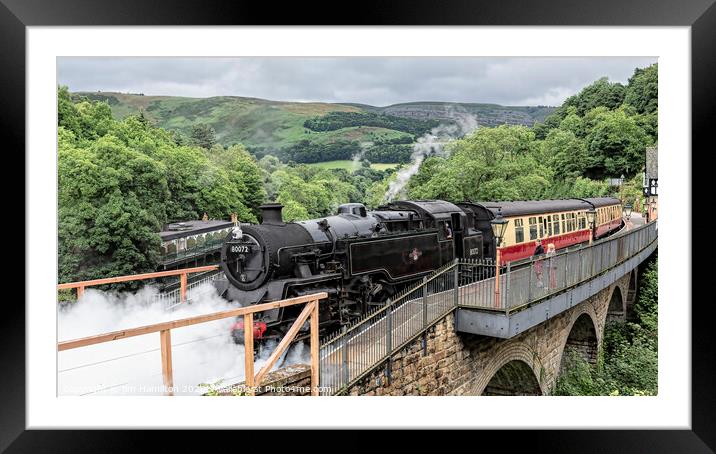 Preserved steam in Action Framed Mounted Print by jim Hamilton