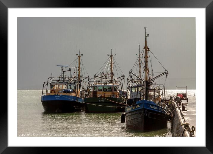 The Fishing Fleet Framed Mounted Print by jim Hamilton